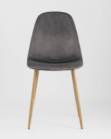Стул Валенсия велюр серый