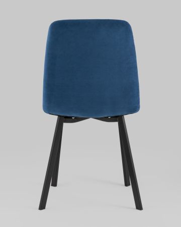 Стул Oliver Square велюр синий