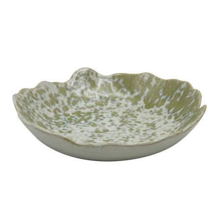 Салатник 500 мл d 22 см h5,5 см Crush Gray Spots Light Green Frutti di Mare P.L. [1]