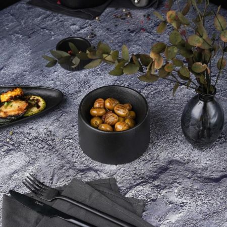 Салатник 250 мл d 11 см h7,5 см Smooth Black Raw Stellar P.L. Proff Cuisine [6]