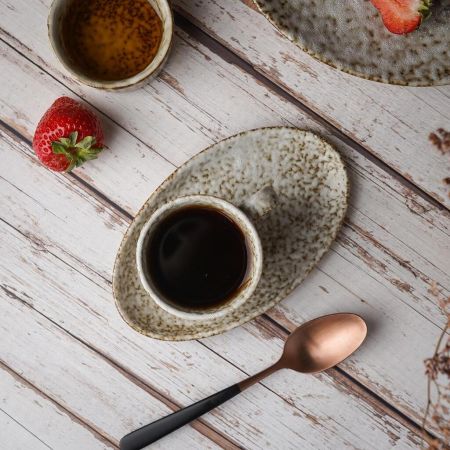 Кофейная пара 80 мл d 6,5 см h6 см Brown Spider Silk P.L. Proff Cuisine [6]