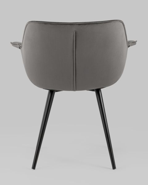 Стул Мэйсон велюр темно-серый
