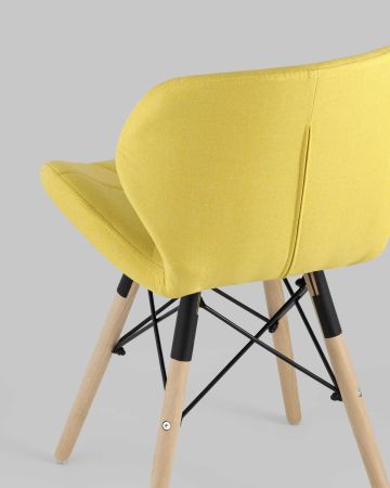 Стул Бон рогожка желтый