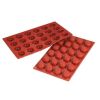 Форма кондитерская "Помпоннет" 24 ячейки d 34 мм, h 16 мм силикон (30*17,5 см) P.L.