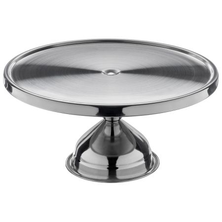 Подставка для торта d=32,5 см. h=15,7 см. на ножке нерж. MGsteel /1/24/