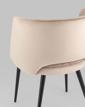 Стул-кресло Дарелл велюр бежевый