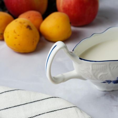 Соусник 150 мл 12*5,9 см h7,1 см с ручкой фарфор Blue Flower P.L. Proff Cuisine [1]