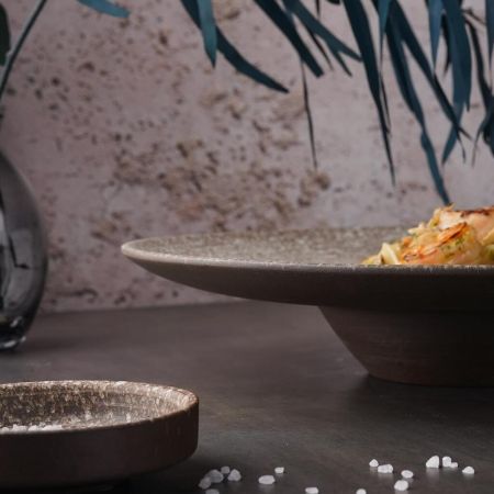 Тарелка глубокая 250 мл d 29 см h6 см для пасты/супа Brown Untouched Taiga P.L. Proff Cuisine [1]