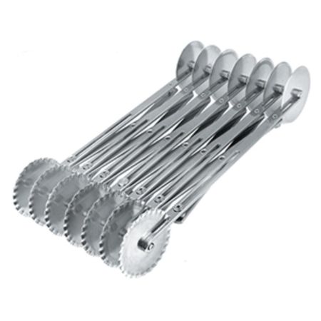 Нож роликовый для теста двухсторонний, раздвижной, 10 лезвий, 50 см, P.L. Proff Cuisine