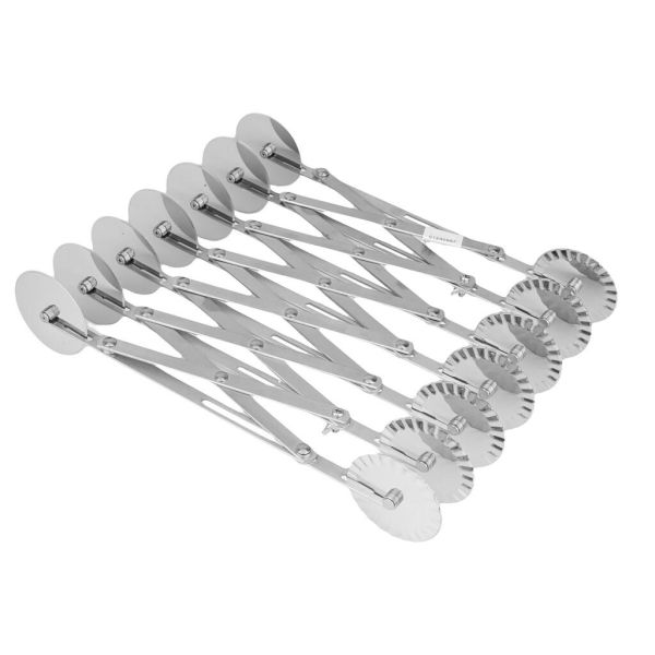 Нож роликовый для теста двухсторонний, раздвижной, 14 лезвий, 71 см P.L. Proff Cuisine