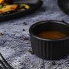 Соусник  90 мл d 7 см h4 см круглый фарфор Рамекин Black Raw Stellar P.L. Proff Cuisine [12]