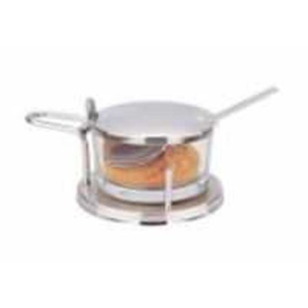 Сахарница пармезанница 200 мл стекло на нерж. подставке с ложкой P.L. Proff Cuisine