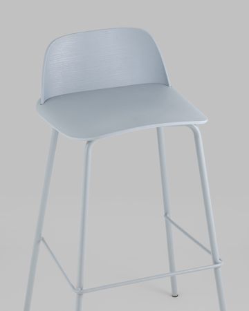 Стул барный Mist серо-голубой