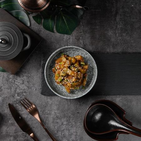 Тарелка с бортом d 14,3 см h2,5 см глазурь Glossy Stone Untouched Taiga P.L. Proff Cuisine [1]