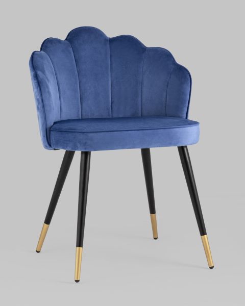 Стул Камилла велюр королевский синий