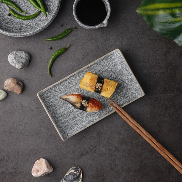 Блюдо прямоугольное 17,5*10*2,6 см с бортами Side Up2 Stone Untouched Taiga P.L. Proff Cuisine [1]