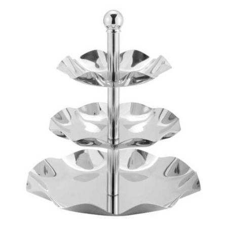 Этажерка 3 яруса h 30 см d 27,5/21/18 см нерж. P.L. Proff Cuisine