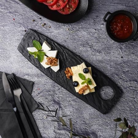 Блюдо прямоугольное 32,5*10 см h1,3 см Black Raw Stellar P.L. Proff Cuisine [1]