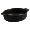 Блюдо овальное 18,5*15 см h5,3 см 850 мл с ручками Smooth Black Raw Stellar P.L. Proff Cuisine [4]