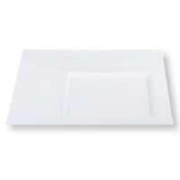 Тарелка 31*31 см квадратная смещенное дно белая фарфор KW "Black Label" P.L. Proff Cuisine [6]