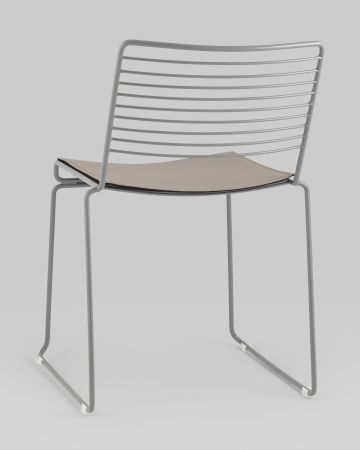 Стул обеденный Danny серый с подушкой