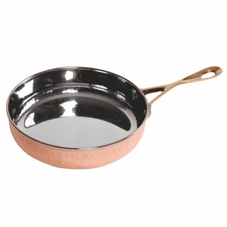 Сковорода для подачи 15,3/12,3 см h4,2 см 600 мл круглая Copper Dents нерж. цвет медь P.L.