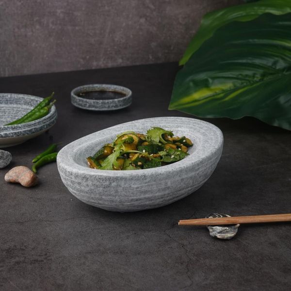 Салатник 120 мл 19*13,5 см h5,5 см Stone Untouched Taiga P.L. Proff Cuisine [1]