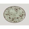 Тарелка RAK Porcelain Peppery овальная плоская 36*27 см, серый цвет