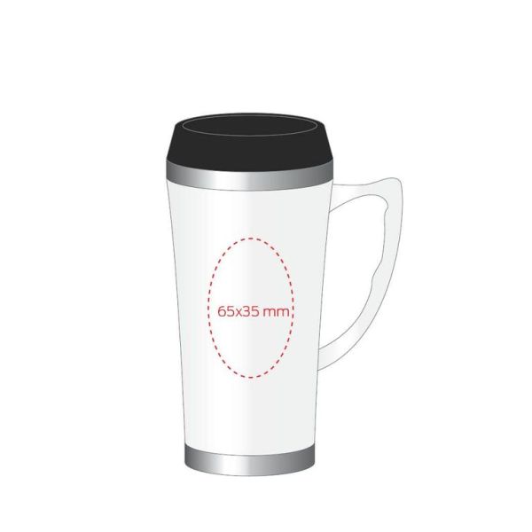 Термокружка  0.4 л черная, металл и пластик