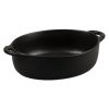 Блюдо овальное 18,5*15 см h5,3 см 850 мл с ручками Smooth Black Raw Stellar P.L. Proff Cuisine [4]