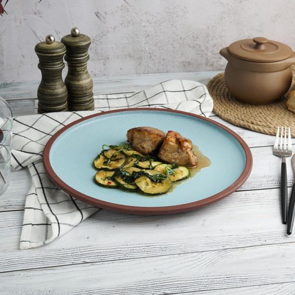 Тарелка d 29 см h2,2 cм Blue Matt New Brown Taiga P.L. [4]