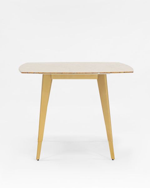 Стол обеденный Ричмонд 100*100 охра стеклянный