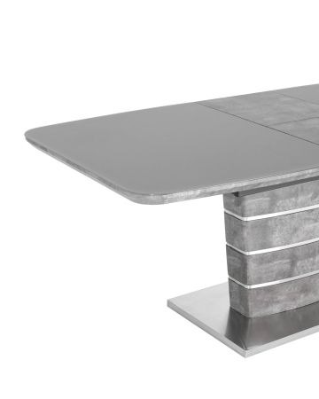 Стол обеденный Гамбург раскладной 160-200*90 серый