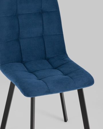 Стул Oliver Square велюр синий