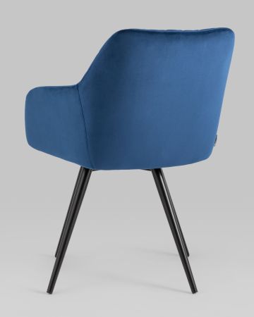 Стул вращающийся Дастин велюр синий