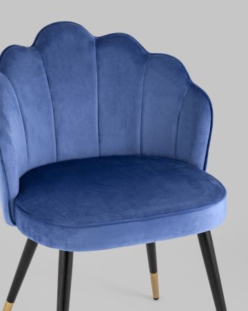Стул Камилла велюр королевский синий