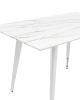 Стол обеденный Ричмонд 120*80 белый стеклянный