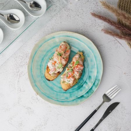 Тарелка d 20,5 см h2,5 см Sea Blue Frutti di Mare P.L. [1]