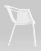 Стул с подлокотниками Kolstad пластик белый
