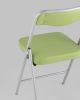 Складной стул Джонни экокожа салатовый каркас металлик