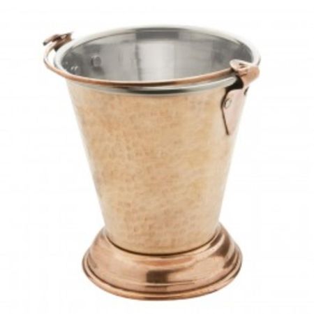 Емкость Ведро для подачи и сервировки с медным покрытием, 11*12(h) см, нержавейка