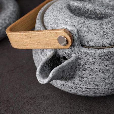 Чайник 360 мл d 12,9 см h8 см дерев. ручка Stone Untouched Taiga P.L. Proff Cuisine [1]