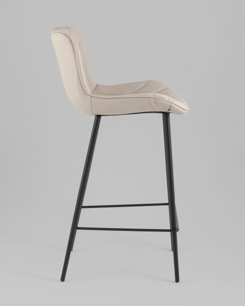 Стул полубарный Vault экокожа серый