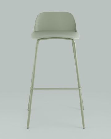 Стул барный Mist серо-зеленый