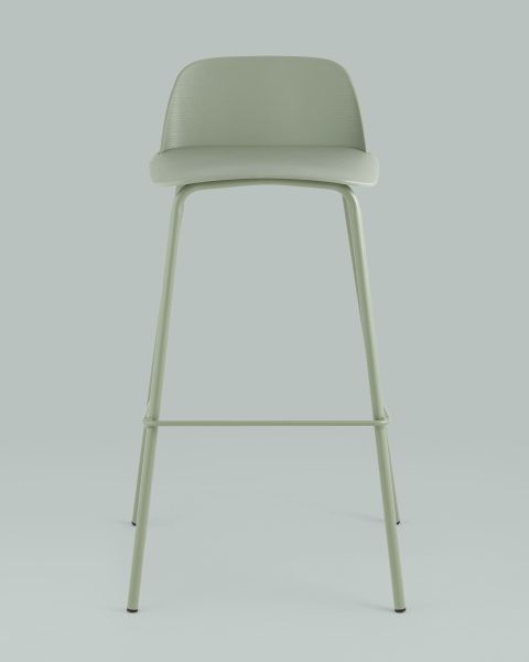Стул барный Mist серо-зеленый