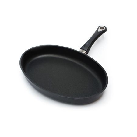 Сковорода 35*24*5 см, овальная для рыбы алюм. с антиприг. покрытием AMT