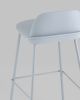 Стул барный Mist серо-голубой