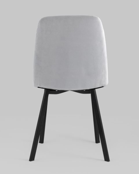 Стул Oliver Square велюр светло-серый