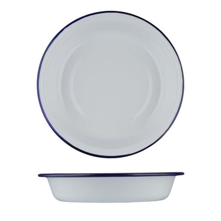 Салатник 1000 мл d 22 см h4,5 см Blue Rim эмалированая сталь SUNNEX [1]