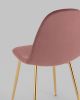Стул Валенсия SN велюр пыльно-розовый золотые ножки
